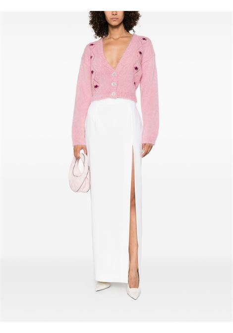 Pink floral-embroidered button cardigan Alessandra Rich - women ALESSANDRA RICH | FABX4183K46039122